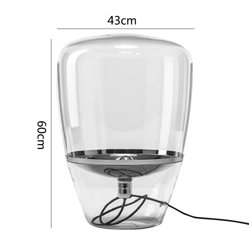 Kayla | Lampe de Table en Verre Moderne et Élégante