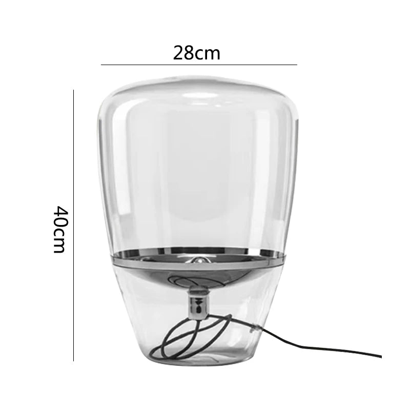 Kayla | Lampe de Table en Verre Moderne et Élégante