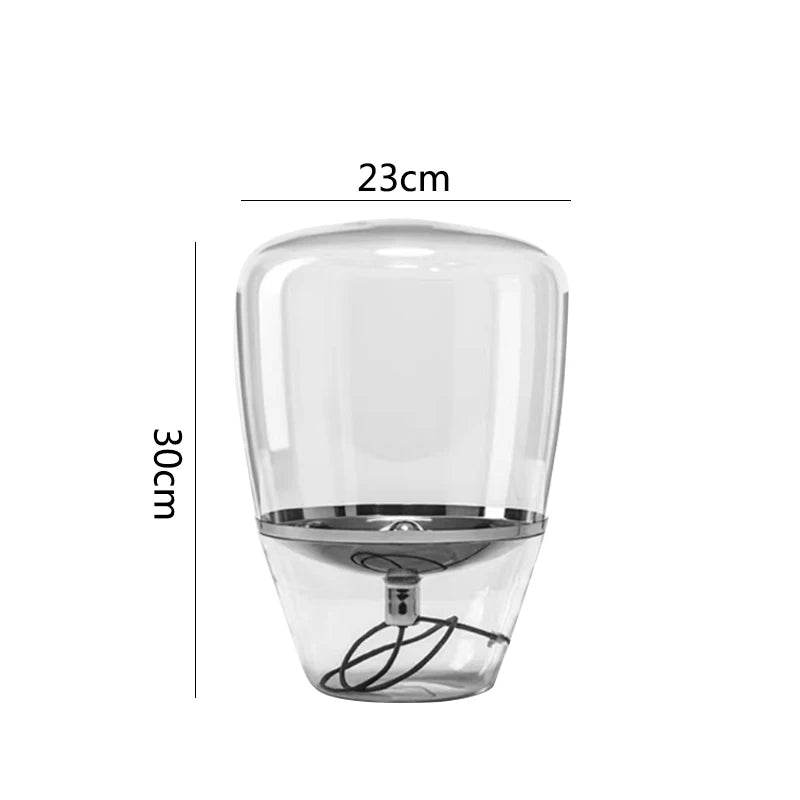 Kayla | Lampe de Table en Verre Moderne et Élégante