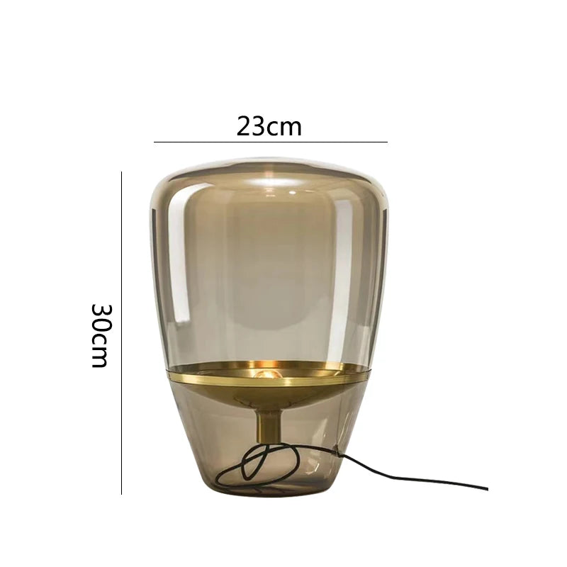 Kayla | Lampe de Table en Verre Moderne et Élégante