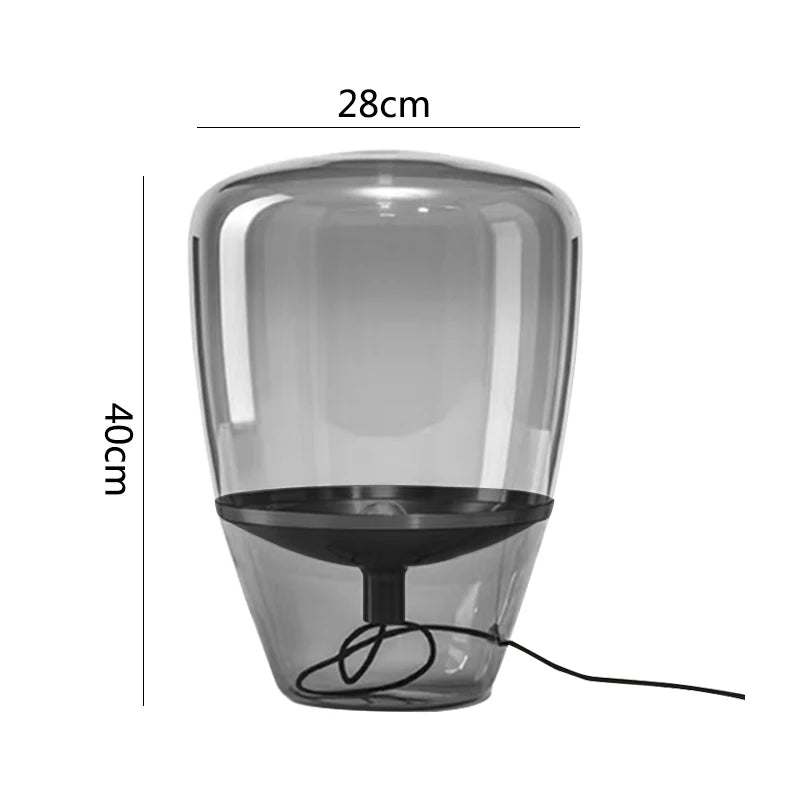 Kayla | Lampe de Table en Verre Moderne et Élégante