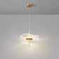 Lotus | Suspension LED élégante en forme de feuille de lotus avec finition dorée.